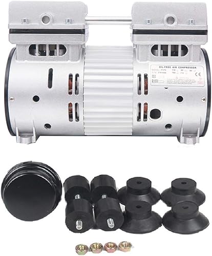 Miniatura 2 de Bomba de vacío 6CFM 110V 780W aceite menos bomba de vacío silencioso compresor de pistón de alto vacío con enchufe de EE. UU