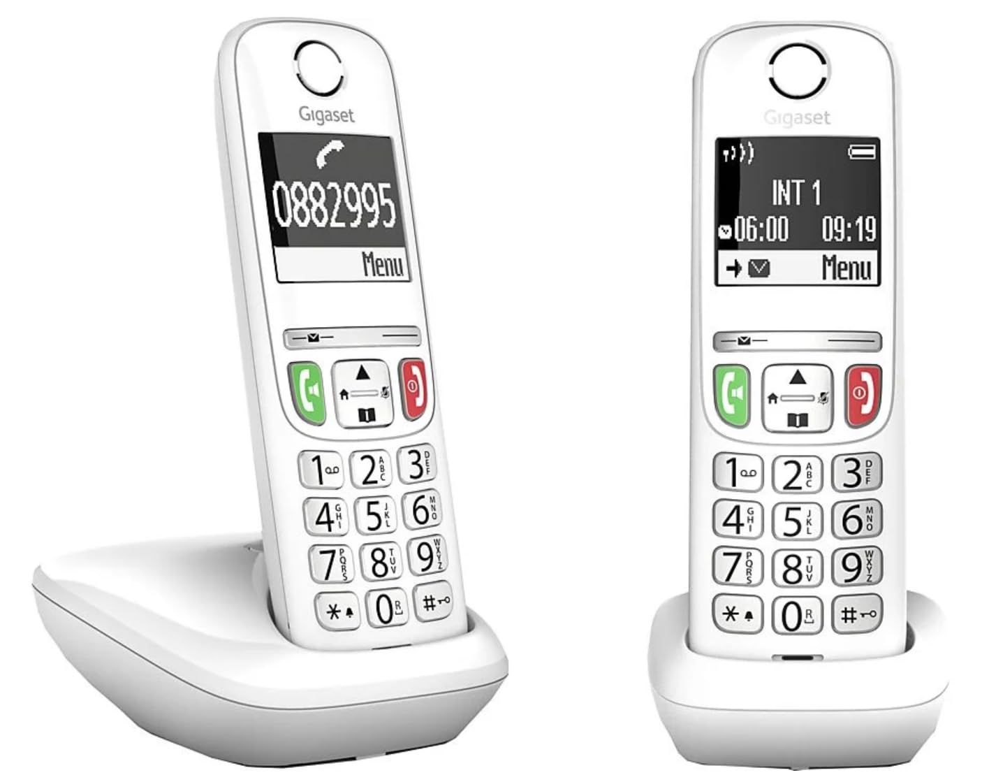 Gigaset A270 Duo Pack 2 Téléphones Sans Fil Mains Libres Grand Écran Lumineux Agenda