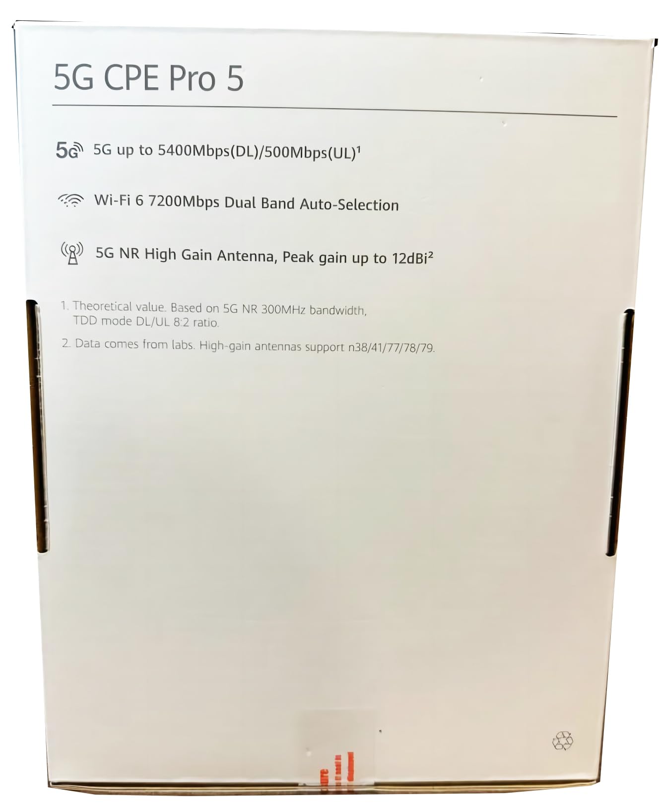 Huawei H158-381 5G CPE Pro 5 Router 5G WiFi 6 RJ45 RJ11 Slot NanoSIM