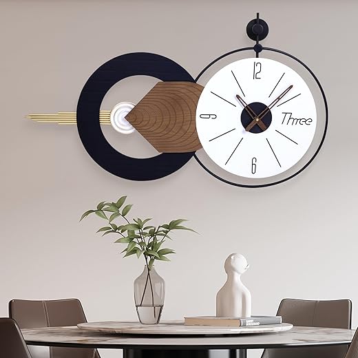 35x20-Inch Modern Abstract Statement Clock
