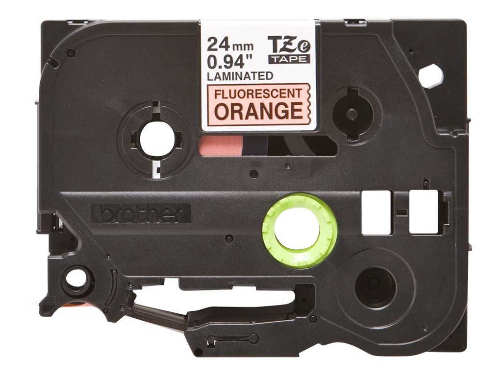 Amazon.com: Brother 1 Inch x 26.2 Feet Black on Fluorescent Orange
