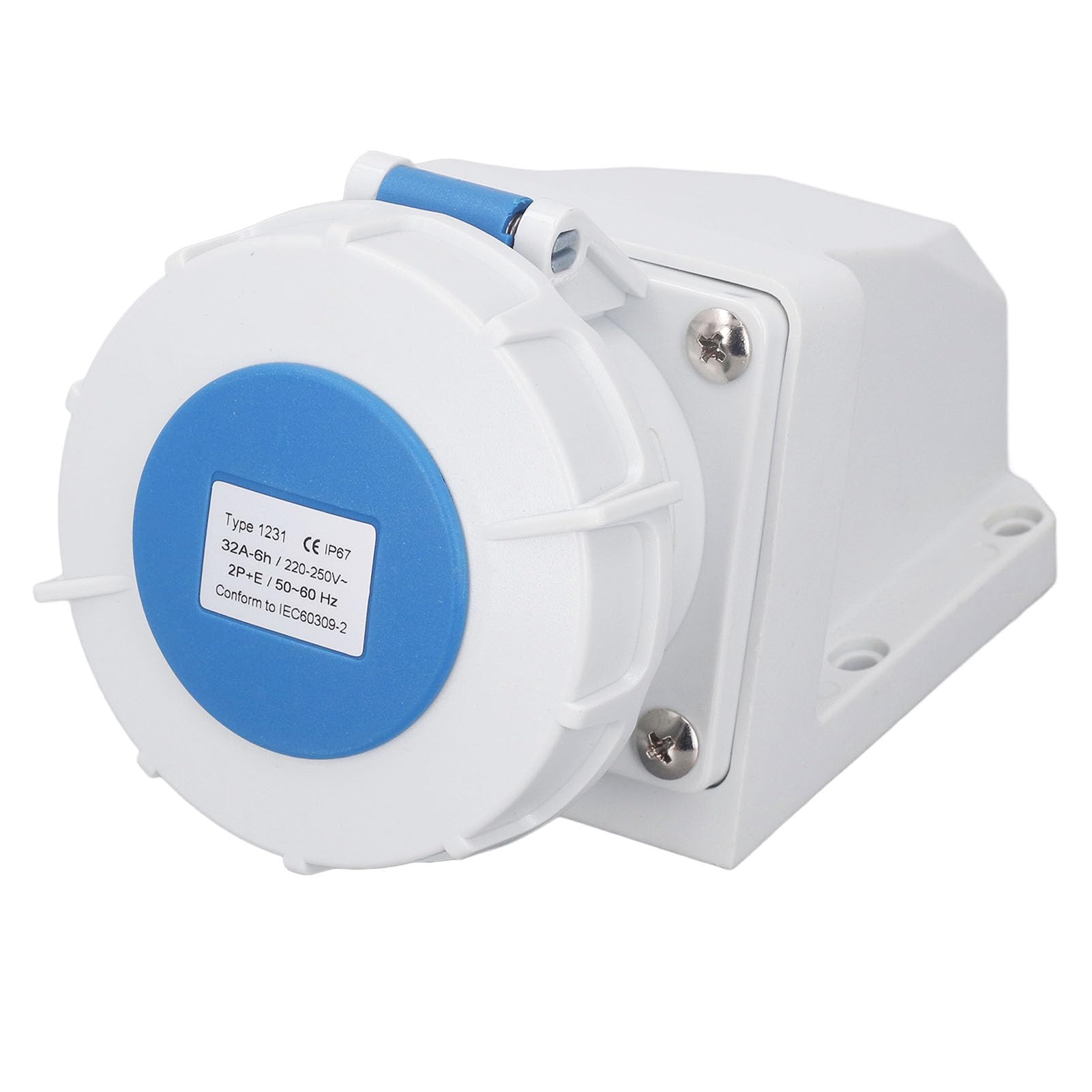 ABS MATERIAL DO CONECTOR INDUSTRIAL POWER SOCKET 2P+E 220-250V