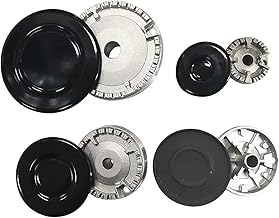 Complete Set of Caps + Flame Saver, 8 Pieces, 4 Burners for Ariston Hotpoint Indesit Nardi Hobs and Stoves of the Highest Quality