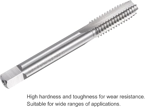 Miniatura 4 de uxcell Macho de roscar para fresado de roscas 38"-16 UNC, máquina de mano izquierda HSS (acero de alta velocidad) 6542 sin recubrimiento 3 flautas