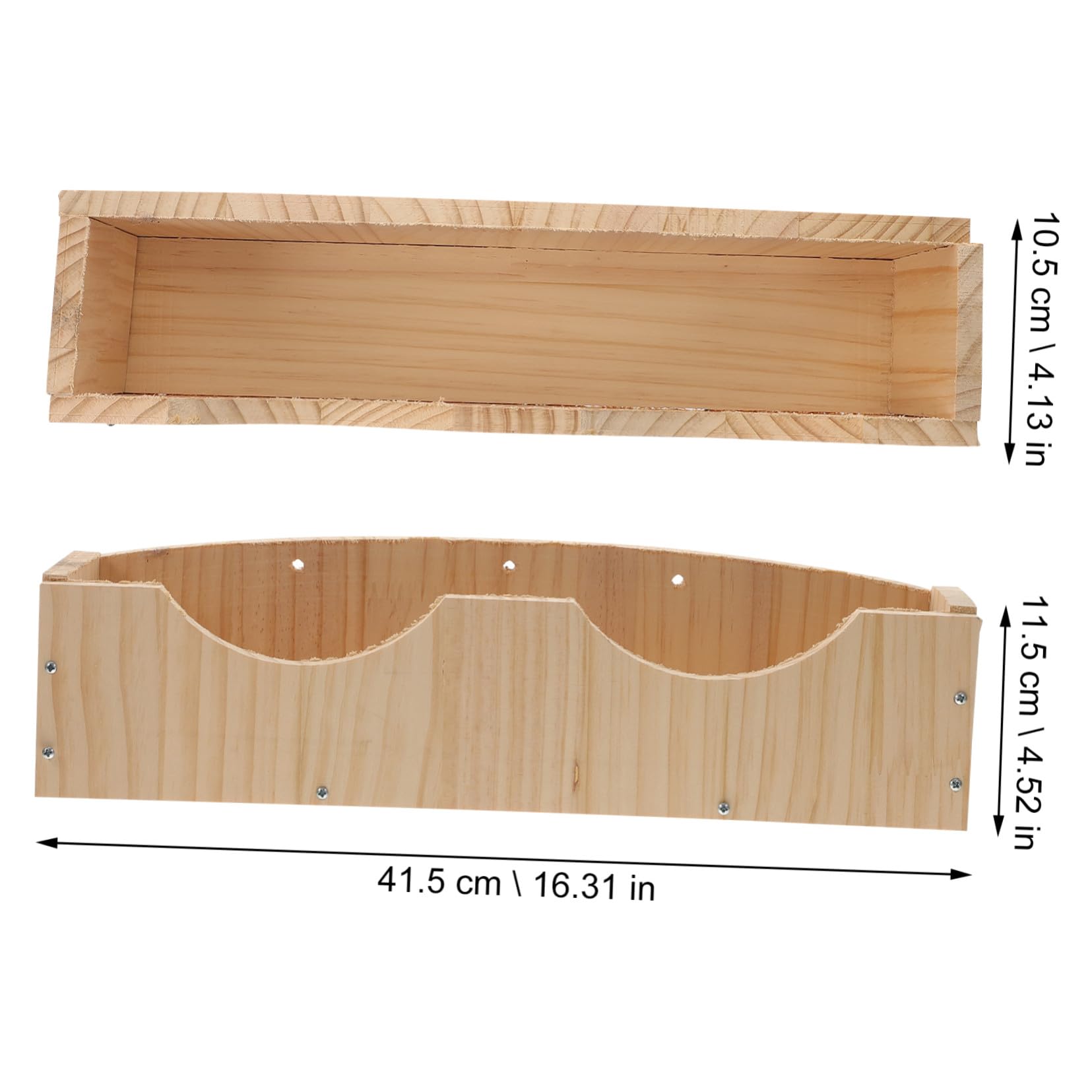 Hasengestell mit Aufbewahrungsnut und Holzfutter Großer Futternapf zum Aufhängen mit Fixator für Kaninchen und Hamster Einfach zu Verwenden