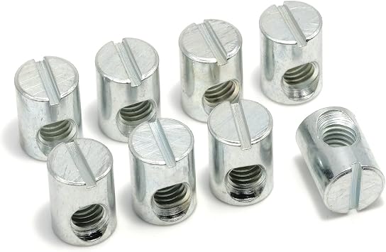 ReplacementScrews Cross Dowel Barrel Nuts Compatible with IKEA Part 100514 SUNDVIK, MYDAL, HASSELVIKA Pack of 4