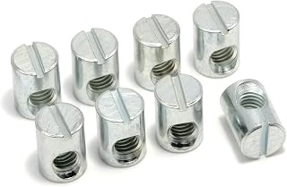 Cross Dowel Barrel Nuts Compatible with IKEA Part 100514 (SUNDVIK, MYDAL, HASSELVIKA) (Pack of 8)