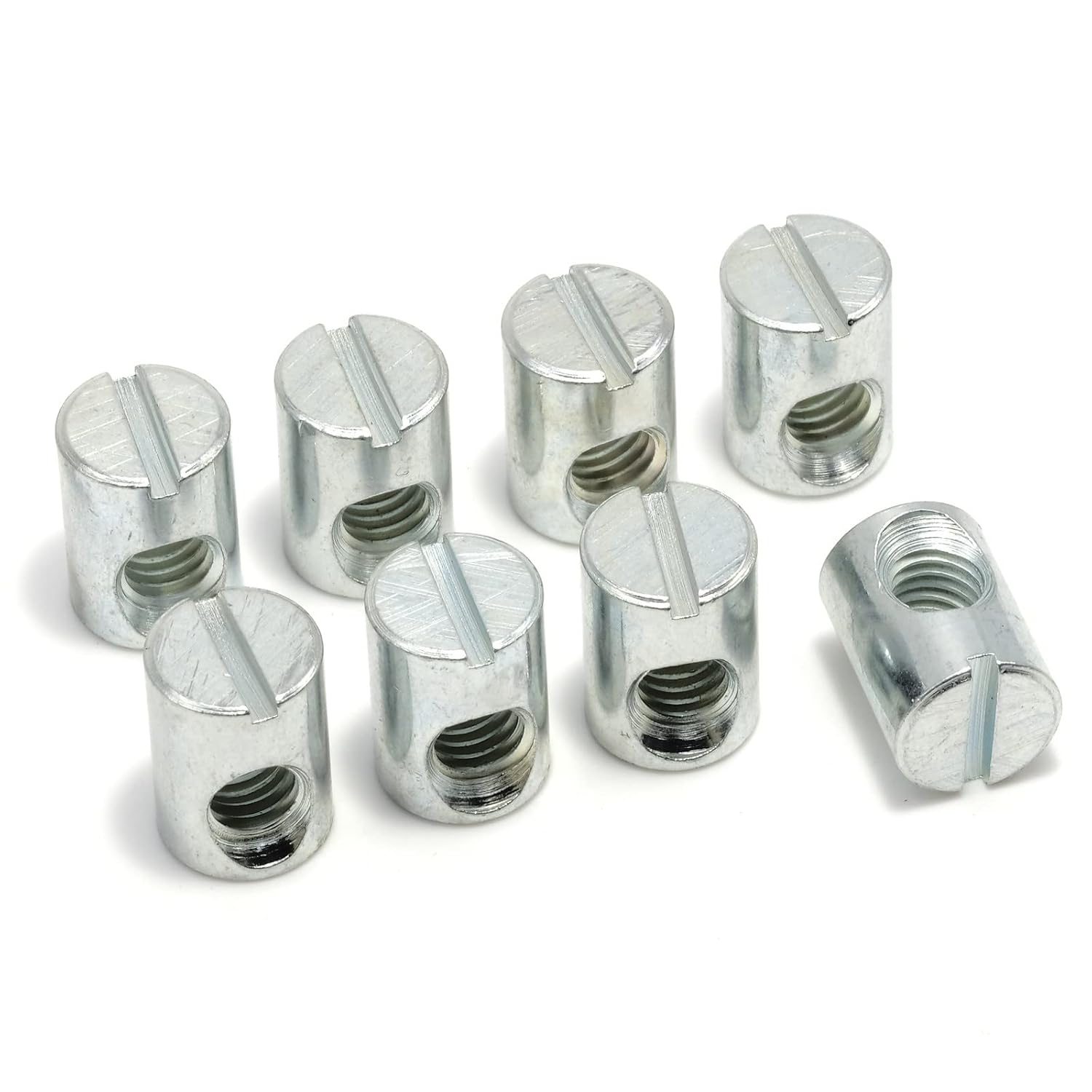 ReplacementScrews M6 x 14mm Cross Dowel Barrel Nuts with Offset Hole