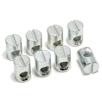 ReplacementScrews Cross Dowel Barrel Nuts Compatible with IKEA Part 100514 SUNDVIK, MYDAL, HASSELVIKA Pack of 8