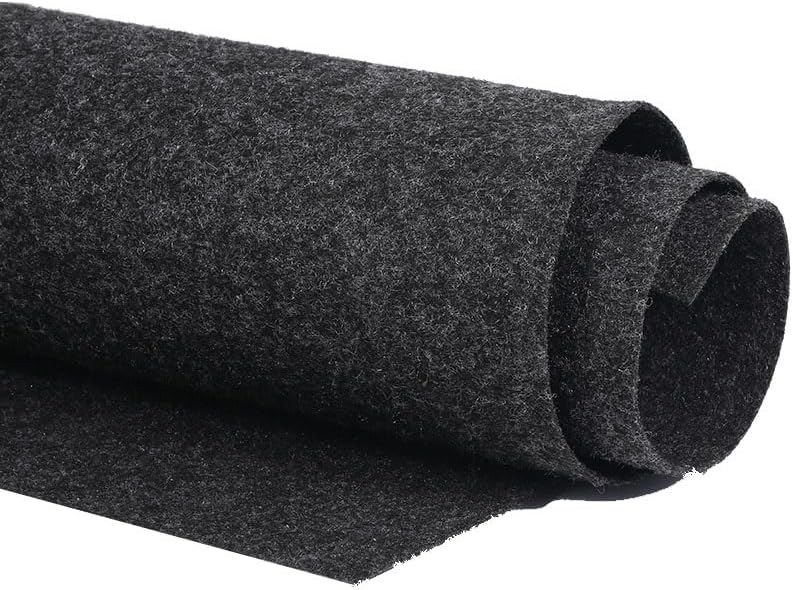 Speaker Grill Cloth Polyester Fiber Car Subwoofer Box Sound-Absorbing Board Clothes Anti-Seismic Blanket Felt Gray/Black(2x0.5m,Gray)