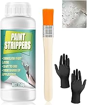 Miioto Paint Stripper, Paint Remover, Paint Stripper for Paint Metal, Highly Effective Paint Remover, Radical Stripper with Brush & Disposable Gloves for Metal, Various Metal Surfaces 150 g