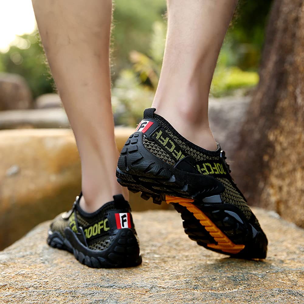 DimaiGlobal Zapatillas de Trekking para Hombres Verano Sandalias Deportivas Pescador Playa Zapatos Casuales Transpirable Zapatilla de Senderismo