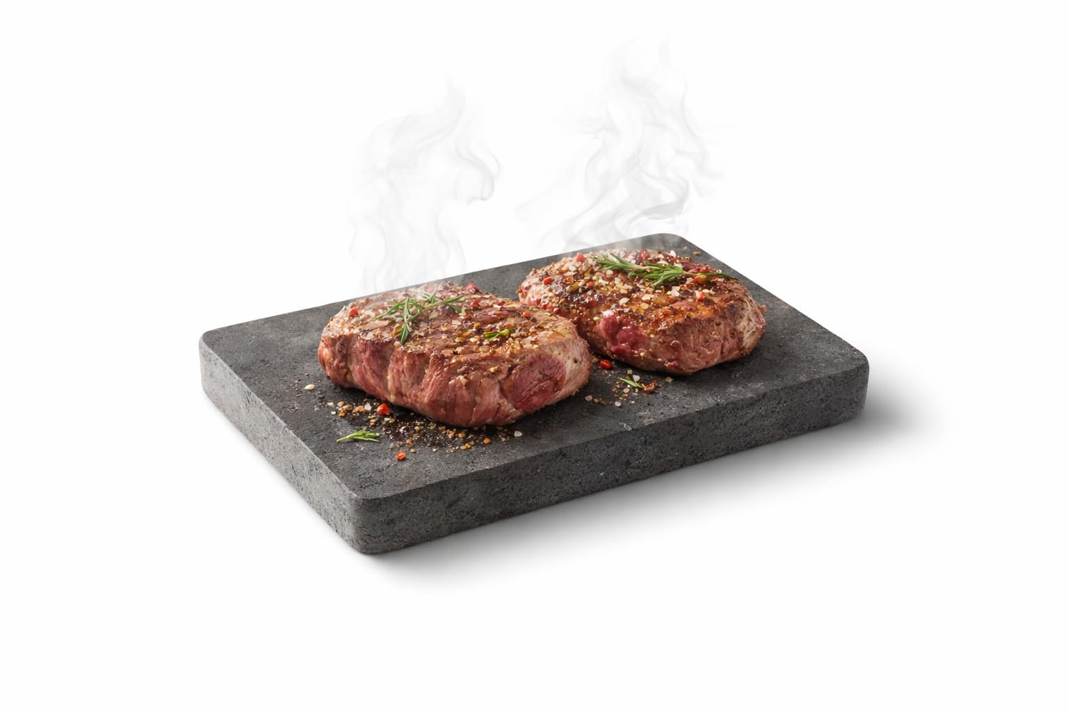 Kalu creations Plaque en pierre de lave rectangulaire pour viande, grill avec plaque naturelle réfractaire pour four électrique et gaz, 25 x 15 cm - noir