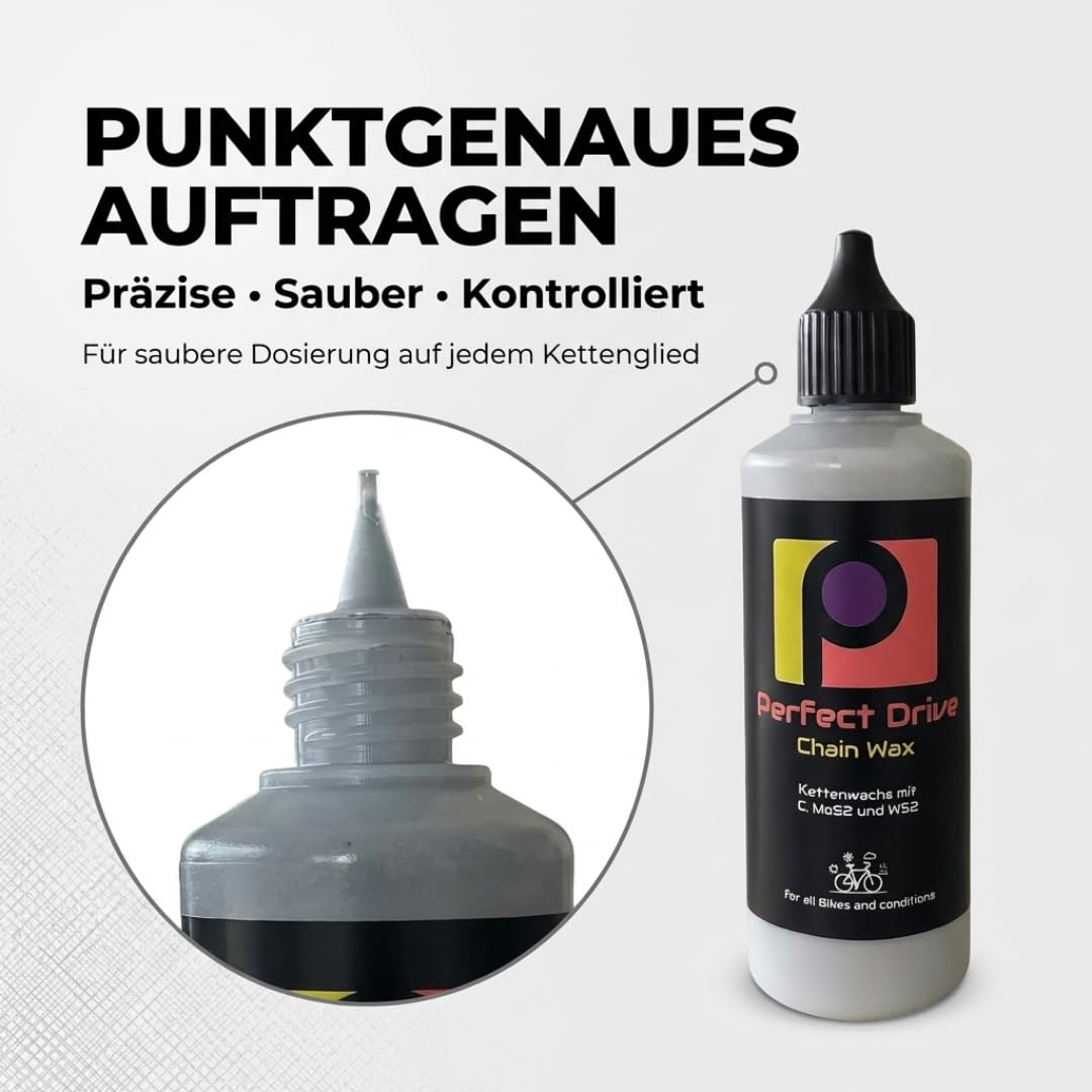 Premium Kettenwachs mit Graphit, MoS₂ & WS₂ – Für Rennrad, Gravel, MTB & E‑Bike