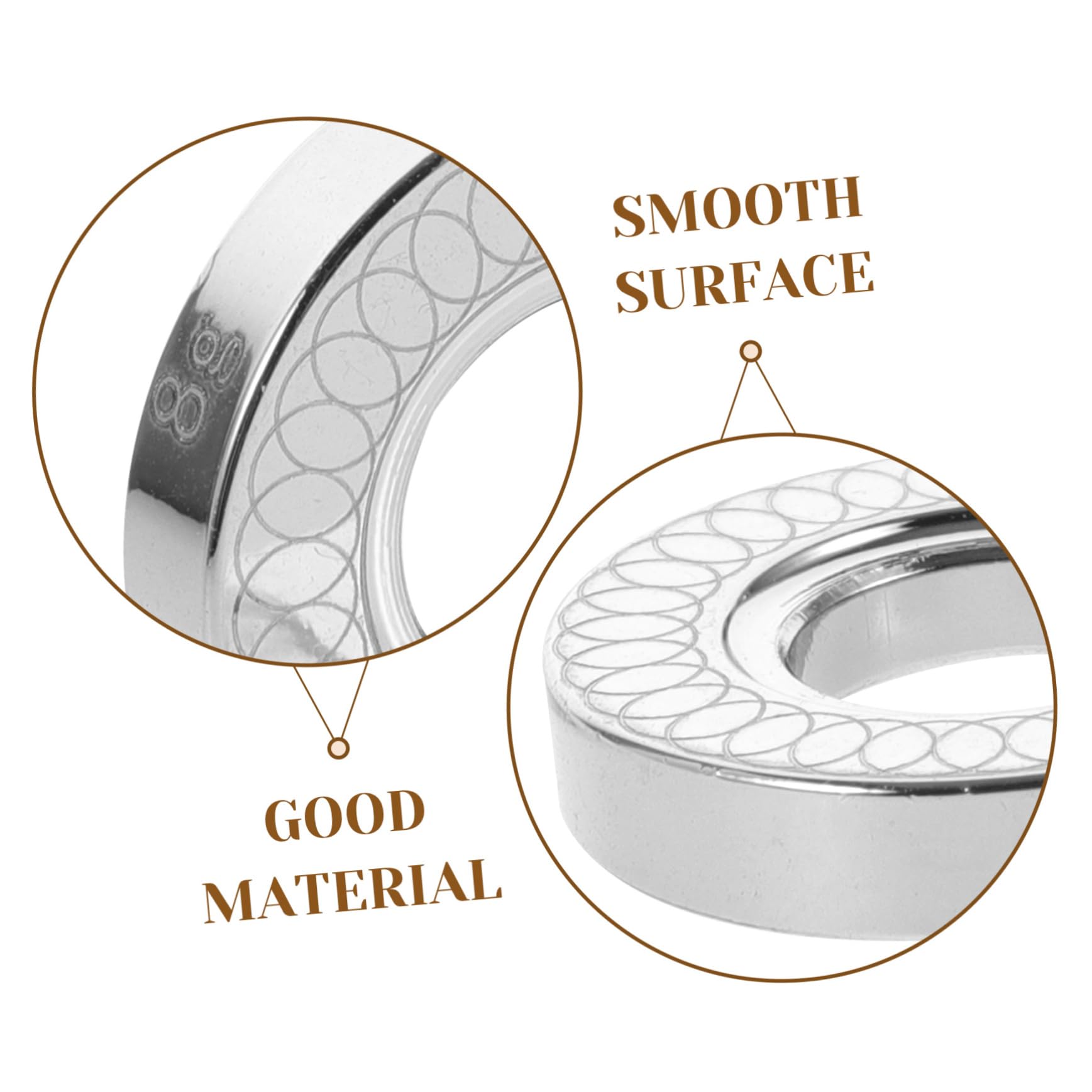 BESPORTBLE Bague d'équilibre pour Queue de Billard Accessoire de Queue de Billard en Acier Inoxydable Accessoire de Queue de Billard pour équilibrage Anneau de Poids de Silver