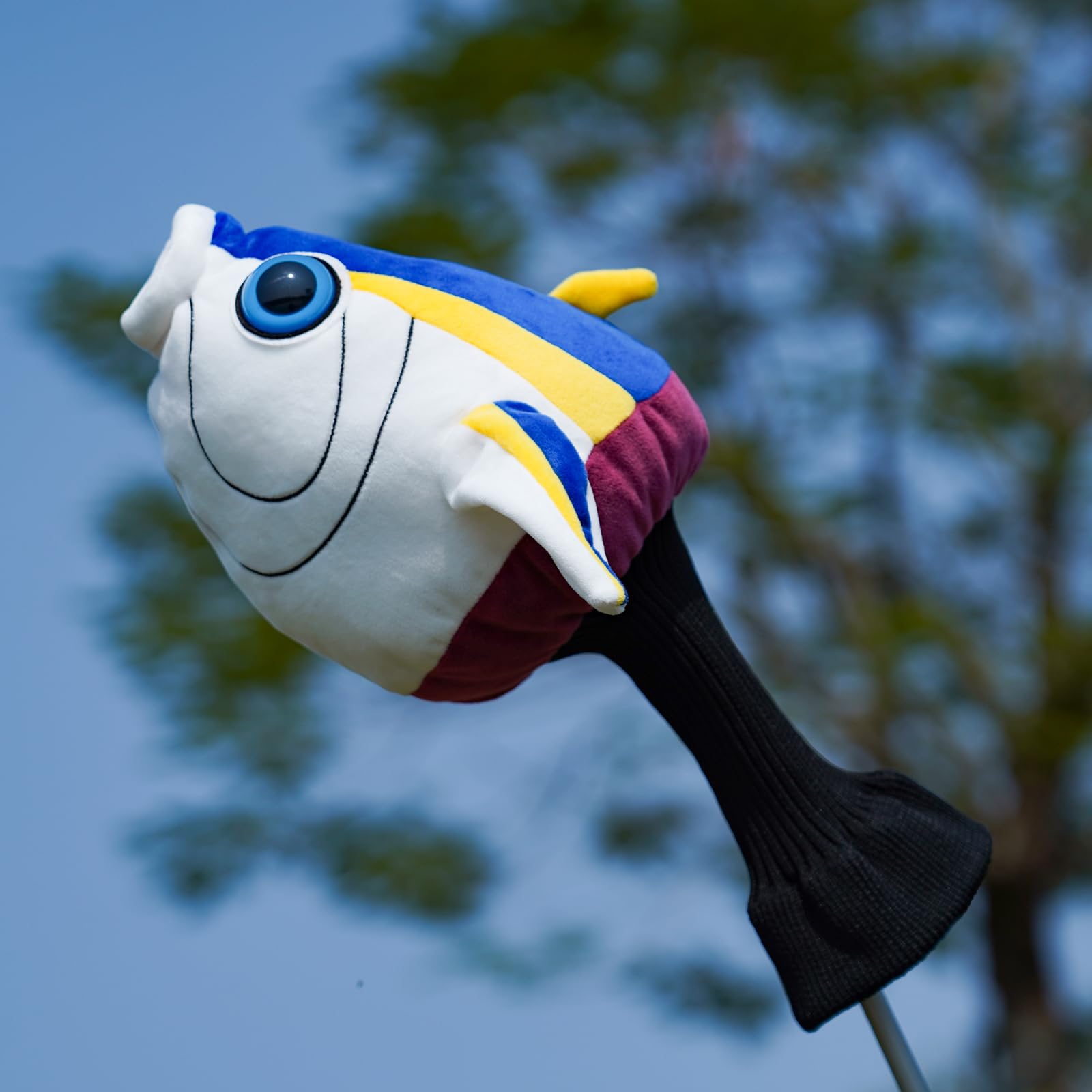 Funny Driver Headcover, Plush Golf Club Covers Long Neck, Animal Headcover, Soft Mallard Duck Owl Fish Headcovers for Golf Clubs Fits Men and Women, Driver Headcover Animal for Present