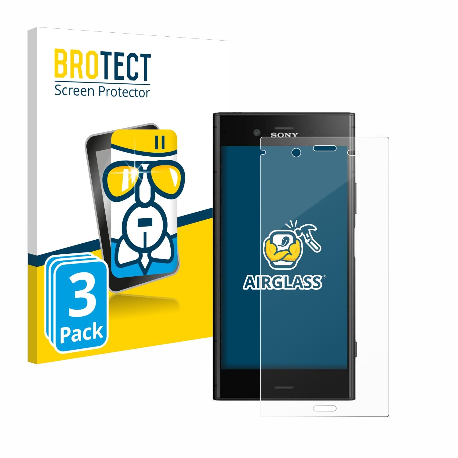 Nandu I ZenGlass [2 Pieces] Glass Screen Protector Compatible with Sony