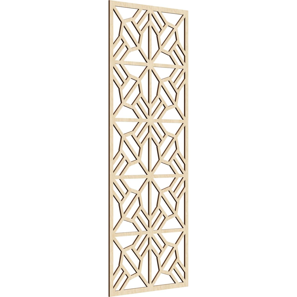 33 3/8"W x 84 3/8"H x 3/8"T Auburn Decorative Fretwork Wood Wall Panels, Birch
