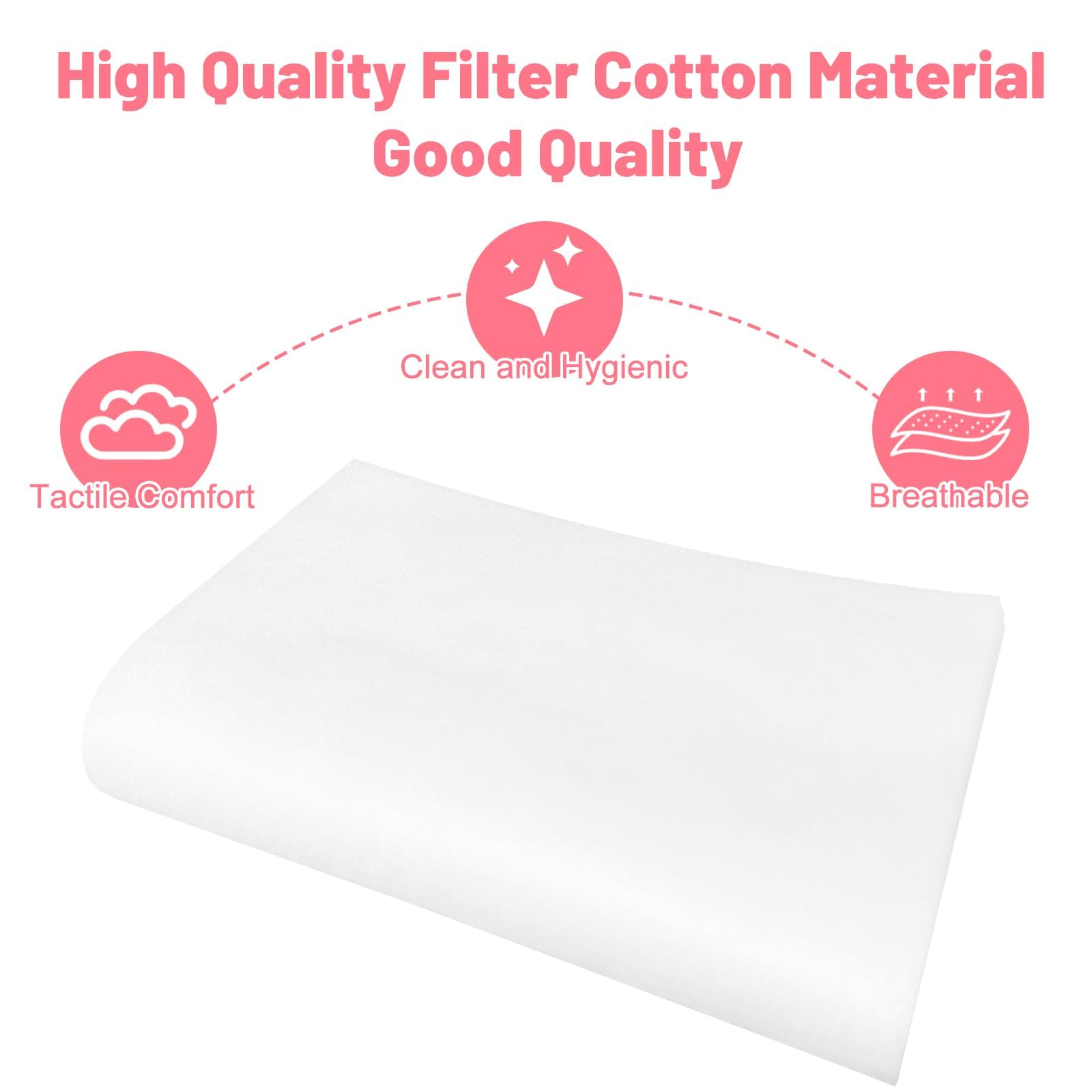 100 Sheets Nail Dust Collector Filter Paper,Disposable Dust Collector Nail Tech Filter Cotton Pad,Nail Accessories,Nail Tech Must Haves,For Most Nail Dust Vacuum Machine Nail Home and Nail Salon Use - Image 4
