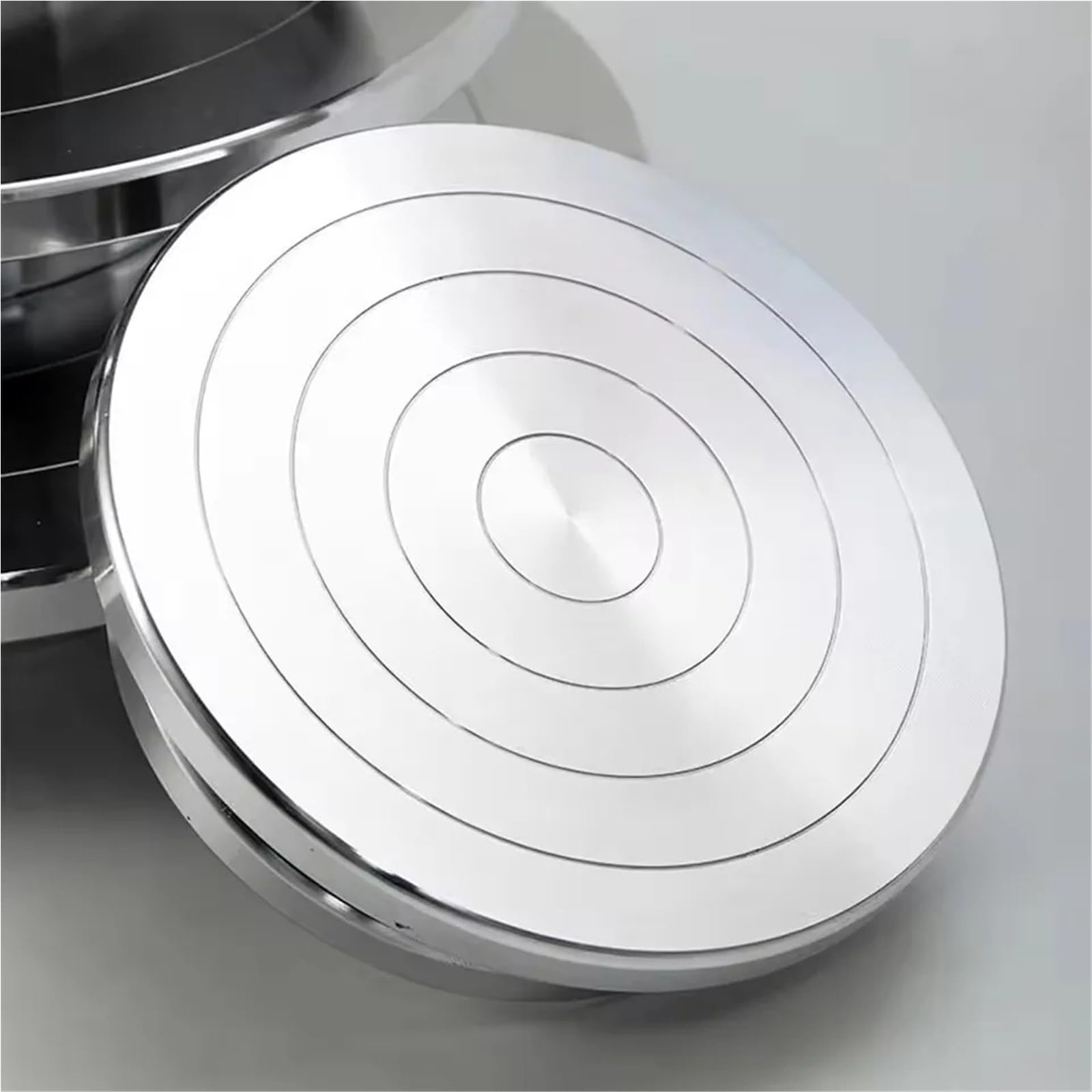 Torno Alfarero,Torno Ceramica Torno de cerámica aluminio 11-20 cm, plato giratorio for bricolaje, herramientas arcilla doble cara, soporte for pasteles y esculturas(B 20CM 1PCS)