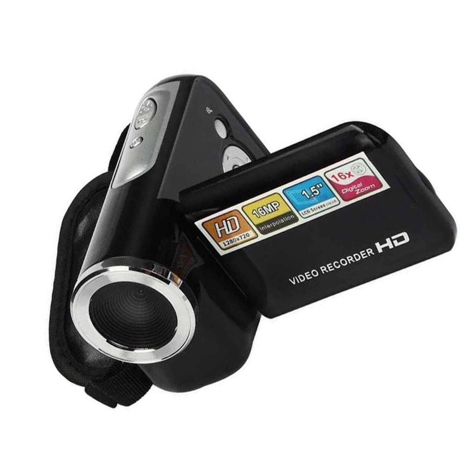 Videocamera Schermo LCD Videocamere Digitali Multifunzionali Ad Alta Definizione DV Bambini Principianti Dilettanti Cattura Facilmente Momenti Meravigliosi(1080P)