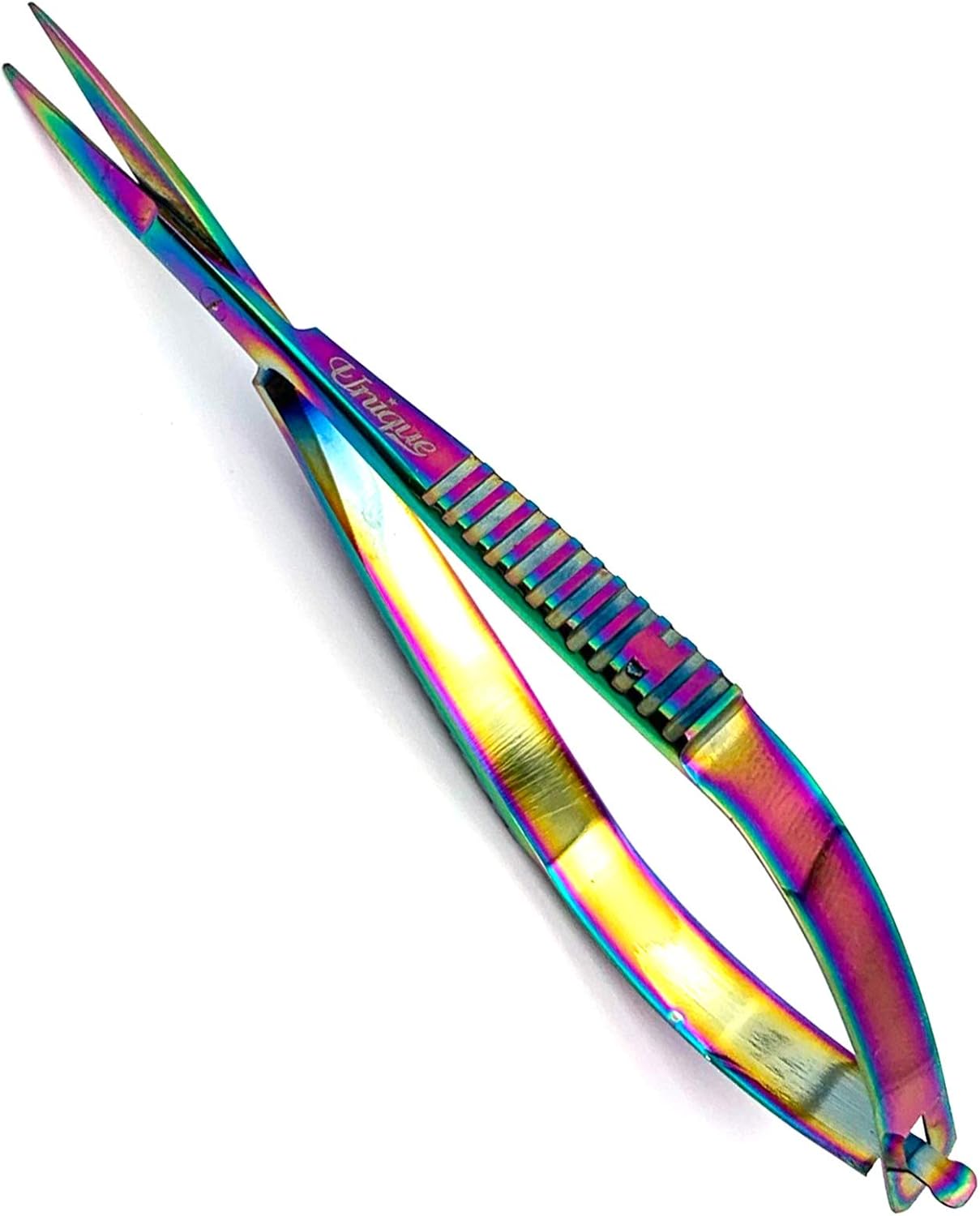 Mini Embroidery Sewing Scissor Titanium Spring Action