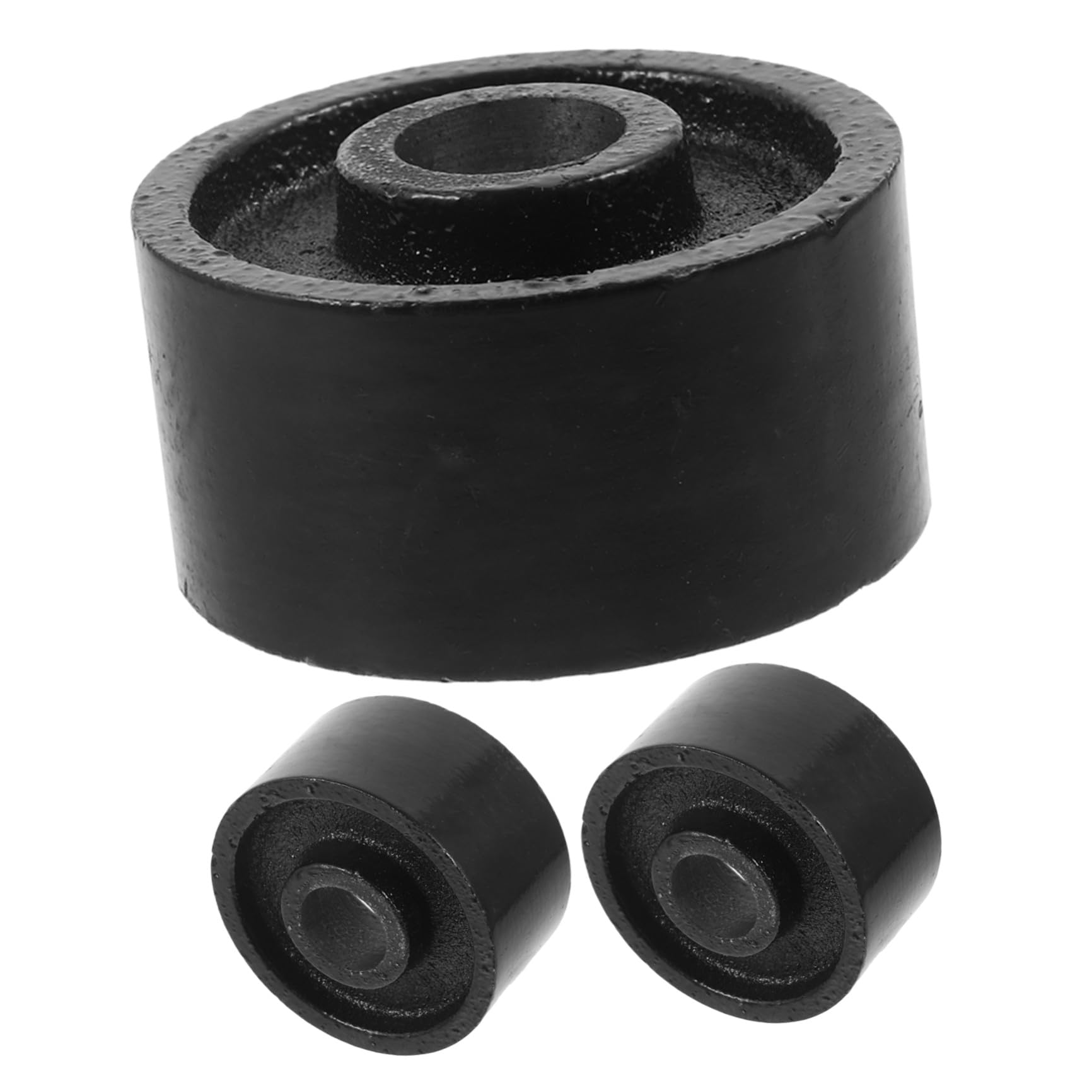 BETOOKY 3 Sztuki Wymienne Koła Przód Do Podnośnika Hydraulicznego Wewnętrzna Śruba Tonowy Metalowy Podnośnik Podłogowy z Głowicą Zwiększa Stabilność i Manewrowalność Naprawa Auto Szt