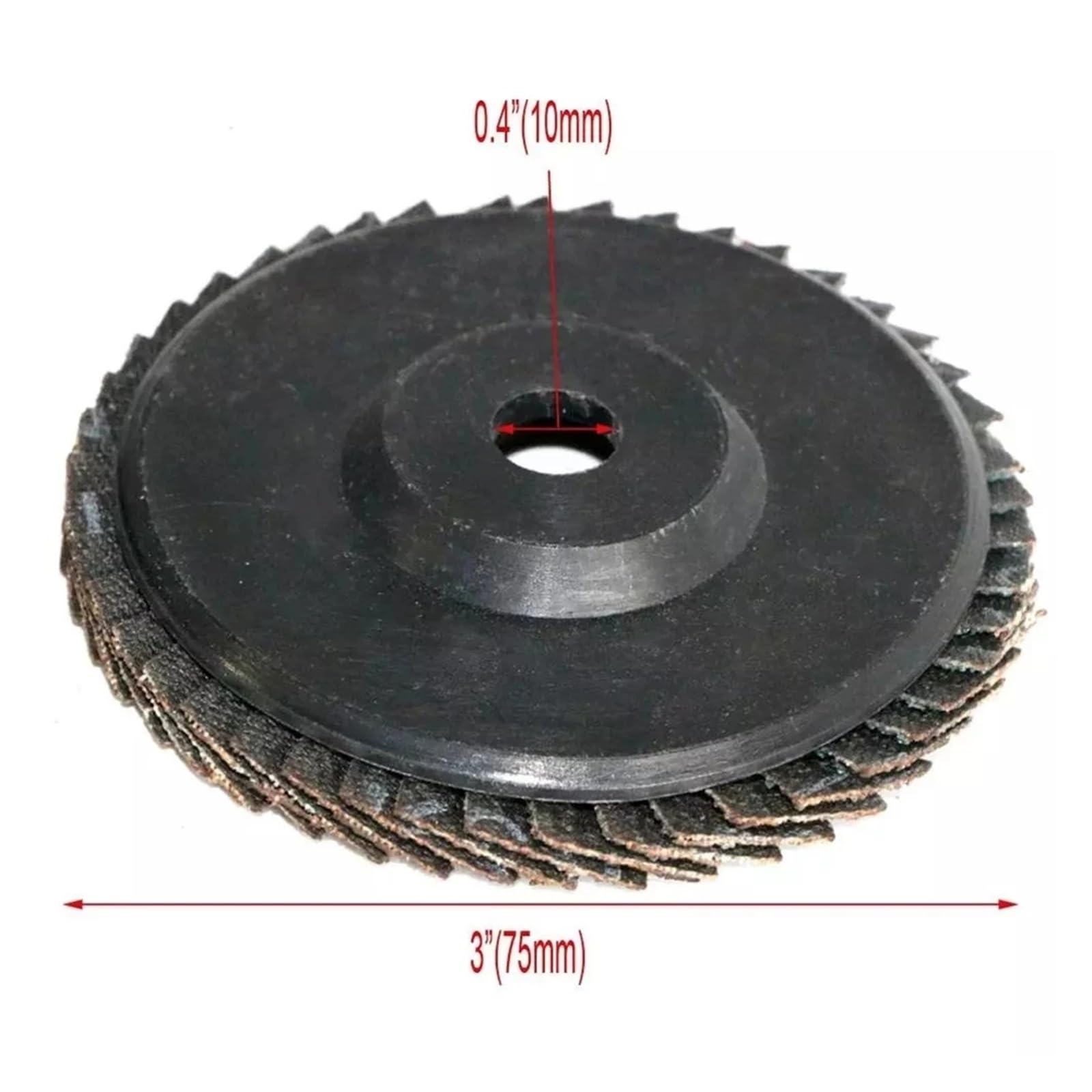 10 szt. płaskie tarcze listkowe 75 mm 7 cali tarcze szlifierskie 40/60/80/120 ściernice do cięcia drewna do szlifierki kątowej (120, 10 x 75 mm)