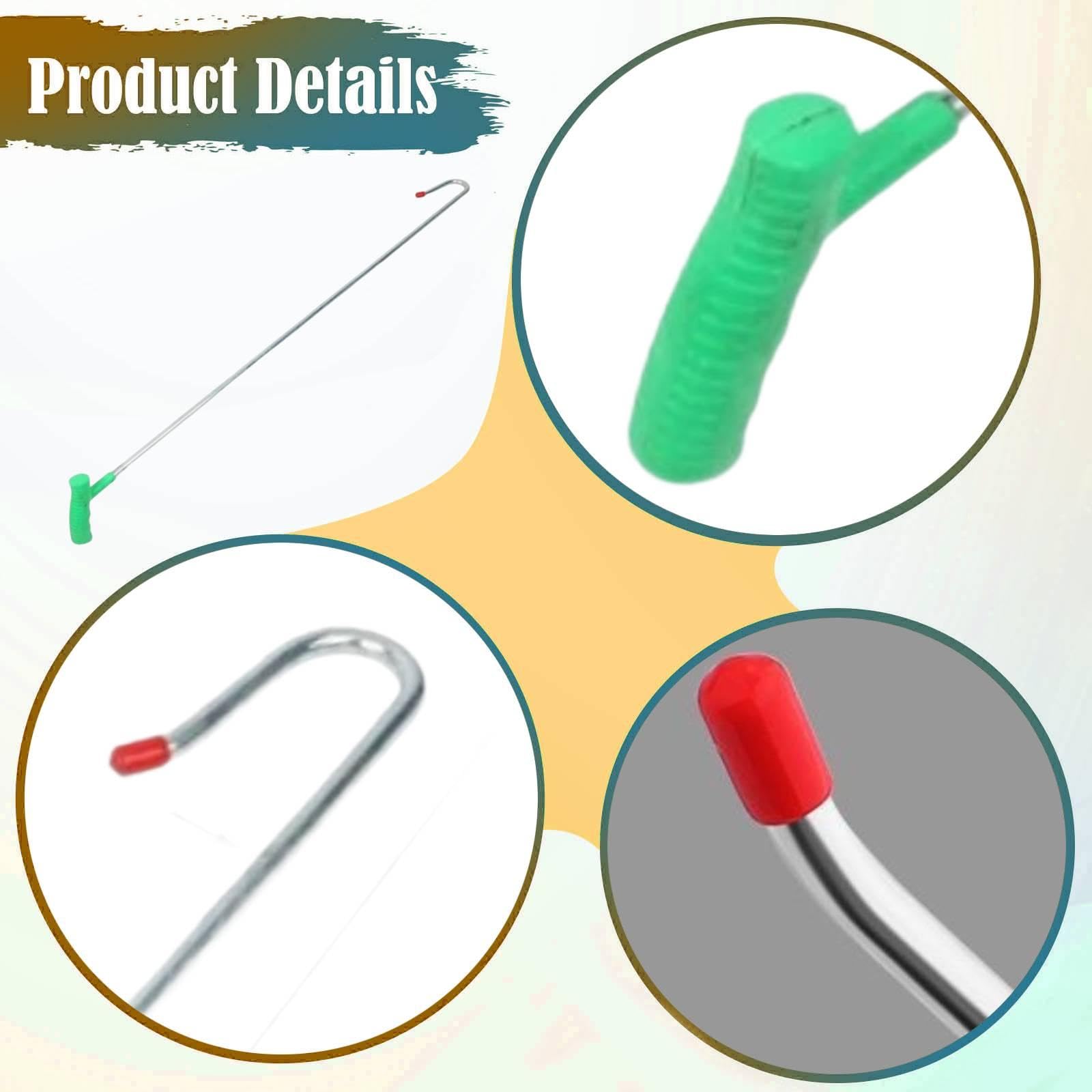 Gancho para Ovejas Herramienta de Sujeción Equipo Capturador Gancho Resistente Ergonómico Hecho de Hierro Compatible con Granjas Hogares Veterinarios, 90cm
