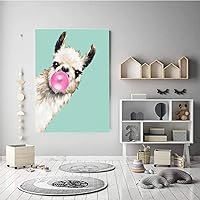 Vista 3 de Peeua Kits de pintura de diamantes 5D para adultos y niños, arte de diamantes de alpaca, arte de bricolaje, bordado de punto de cruz, manualidades