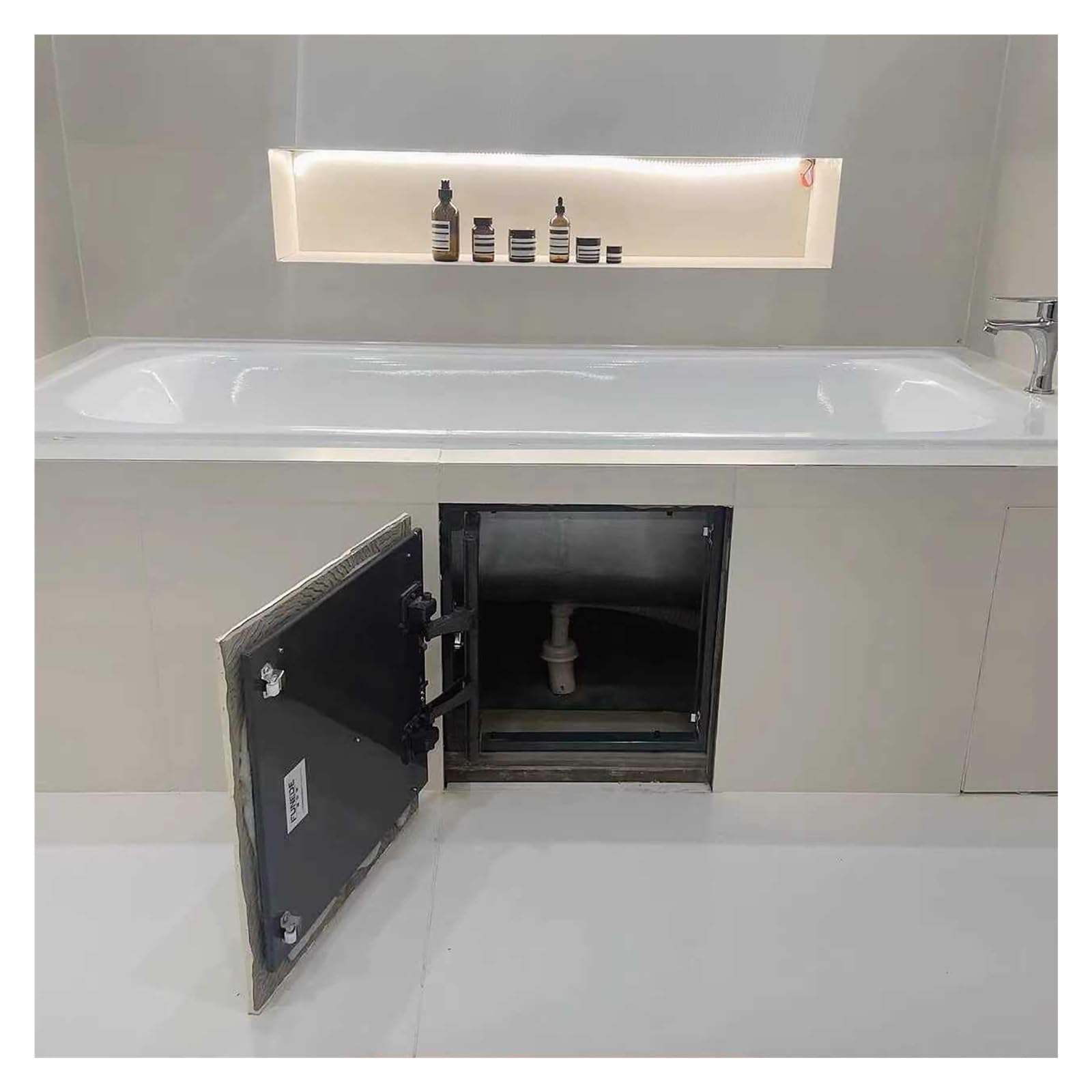 OIFAODAO Stainless steel access door， Inspection Door Stainless Steel Hidden Cover for Wall and Ceiling Electrical and Plumbing(12x12inch/300x300mm)