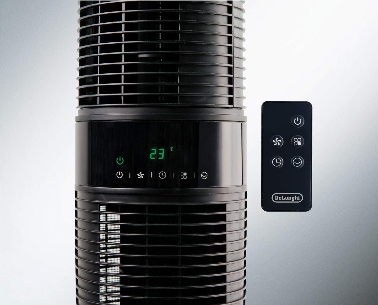 De'Longhi 360° Dual Oscillating Black Tower Fan 360° Dual Oscillating Tower  Fan, DETF122BK, Black : Amazon.com.au