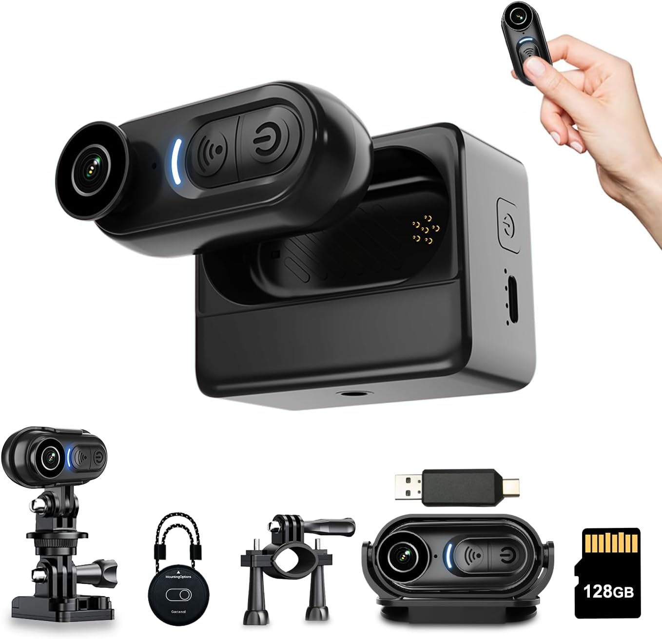 4K Mini Body Camera 128GB