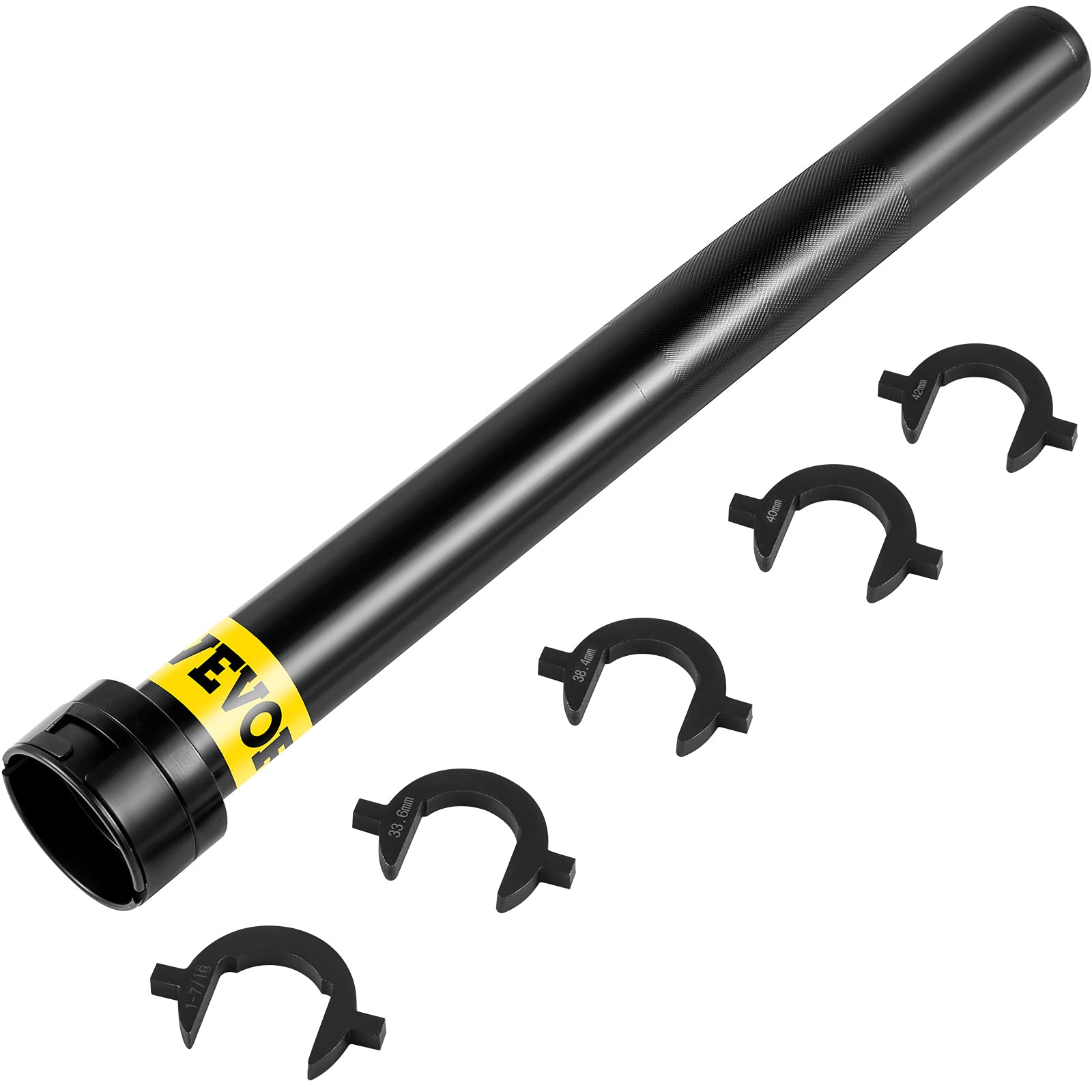 Photo 1 of VEVOR Inner Tie Rod Tool Kit, 6 Pcs Tie Rod Removal Tool, 5 Pcs Crowfoot Adapters Master Inner Tie Rod Tool Set, 1/2 Inch Drive Tube Tie Rods Tool, Heavy-Duty Steel Inner Tie Rod Removal Tool For Vehi