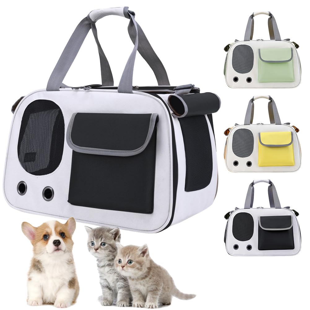 Trasportino Per Cani E Gatti 45x28x25 Cm - Morbido, Ripiegabile E Approvato Per Aereo
