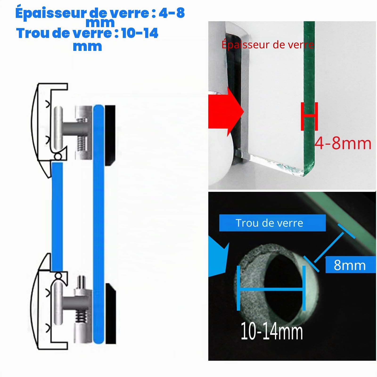 4pcs 26mm Roulette Porte De Douche, 26mm Rouleau De Porte De Douche Dans Portes De Douche, Roulette Porte Coulissante Douche Pour Trou De Verre De 4-8mm