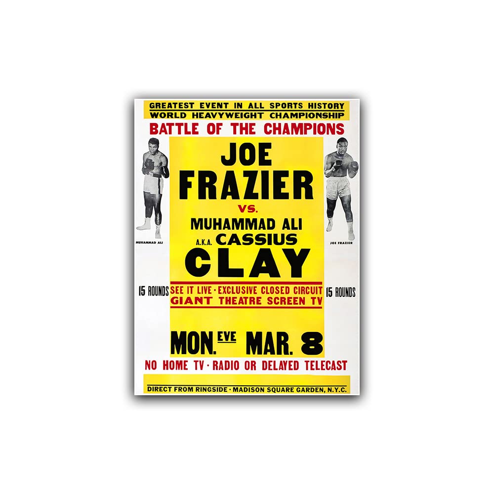 Joe Frazier vs Muhammad Ali - 1971 - Fight Promotion Poster