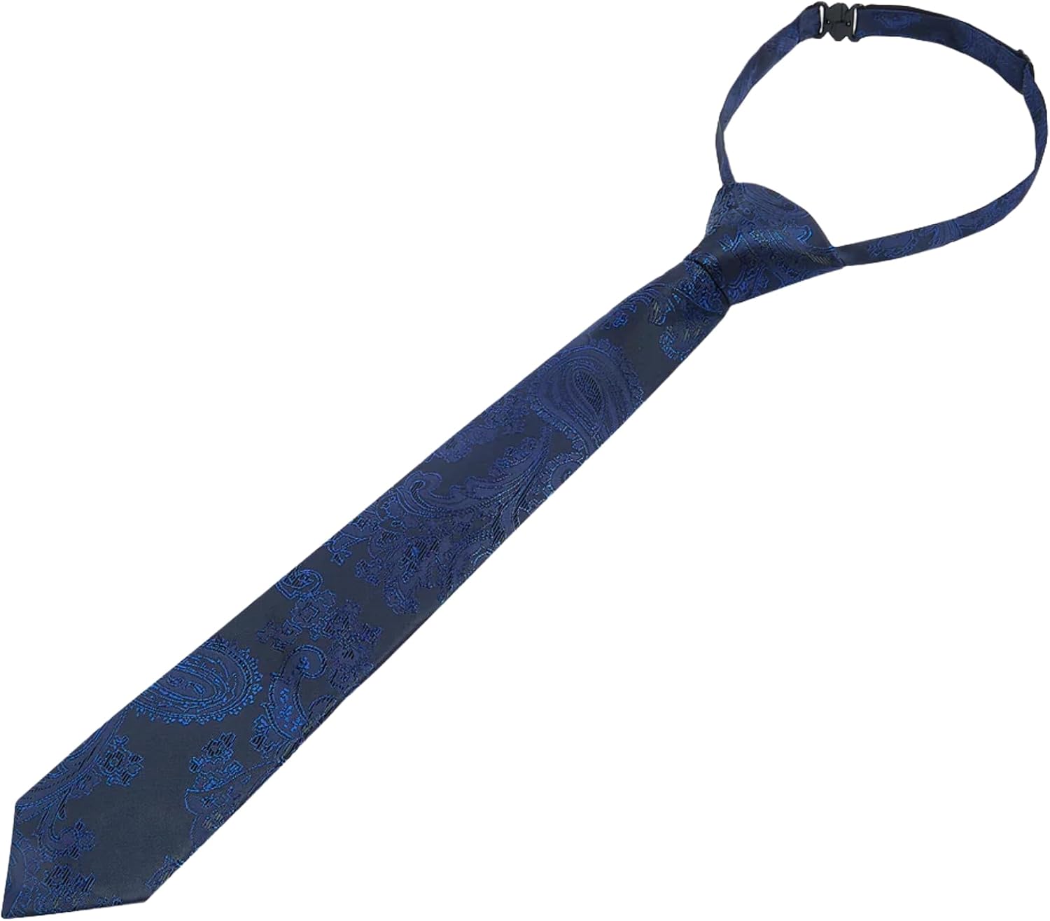SIRRI Boys Paisley Jacquard Slim Tie Pre-Tied Necktie Wedding Page Boy Prom Neckwear