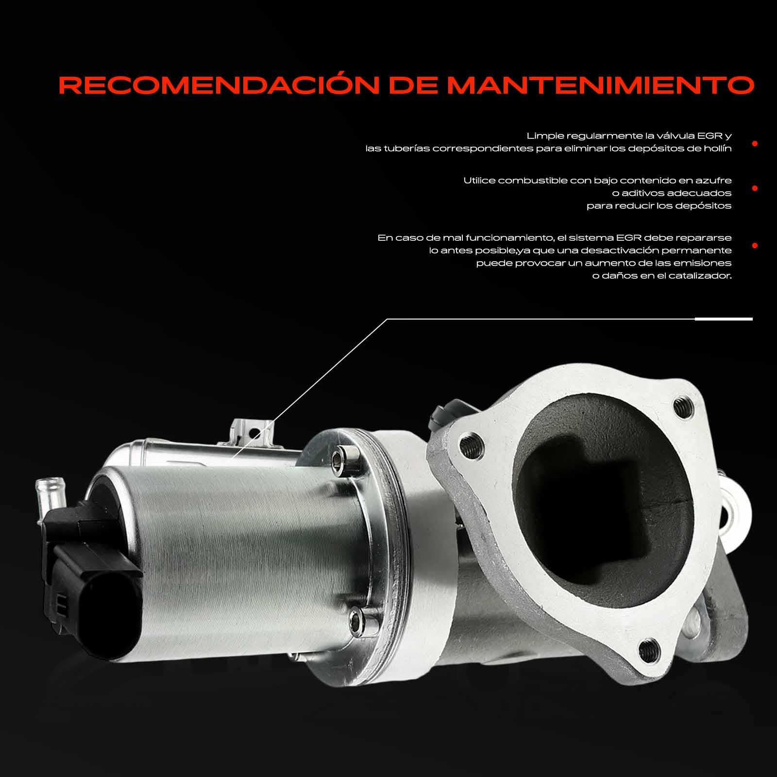 Frankberg recirculación de gases de escape con enfriador de válvula EGR | Compatible con: Cee'D SW ED, Santa Fe II CM, Magentis M.G, Carens III MPV ONU, Grandeza TG, i30 Estate FD, i30 FD