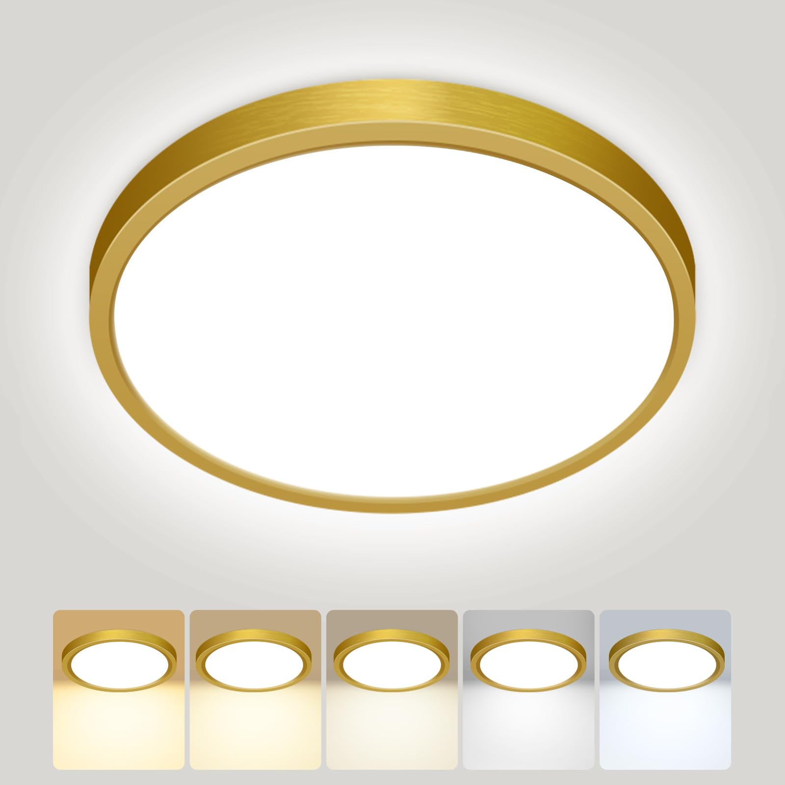 Peasur Deckenlampe LED Deckenleuchte Flach
