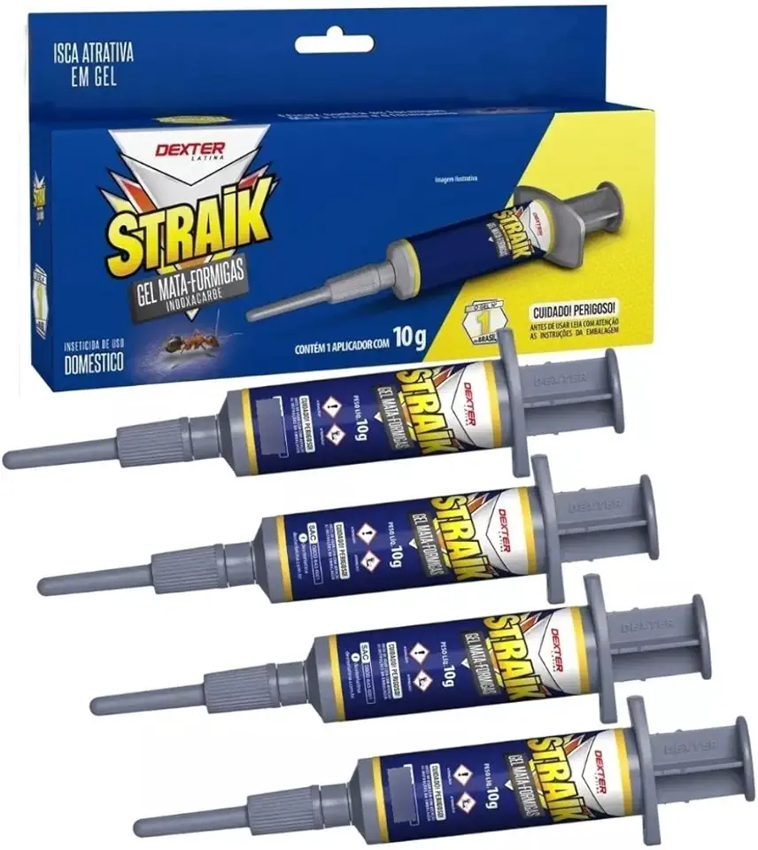 Veneno Para Formiga Gel Straik Dexter Latina Mata Em 72 Horas Kit Com 4 Unidades