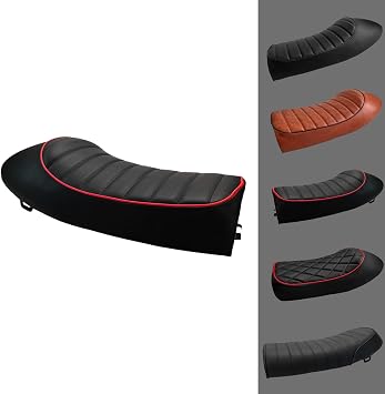 Motorcycle Cafe Racer Seat Vintage Saddle Cushion Hump Seats Fits for GN125 GN250 GN400 GR650 TU250 GN400 KZ400 KZ550 K750 Z650 W650 SR125 SR250 SR400 SR500 XJ550 XJ650 XS650