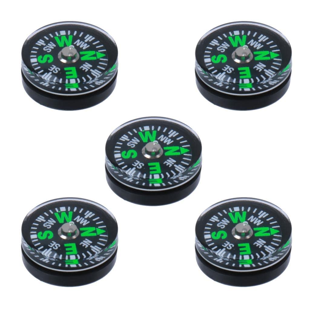 Mishrit 20mm Mini Button Compass for School Project, Camping-Hiking and Other Sport Purpose (Pack of 5) (B0BW96BKNC) Amazon Price History, Amazon Price Tracker
