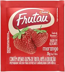 Refresco em Pó Frutau Morango 20g