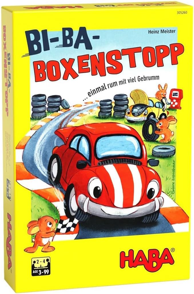 HABA 305260 Pu-Pu-Pitstop - A Frantic Dice Game for Ages 3+ and Up, English Instructions (Made in Germany)