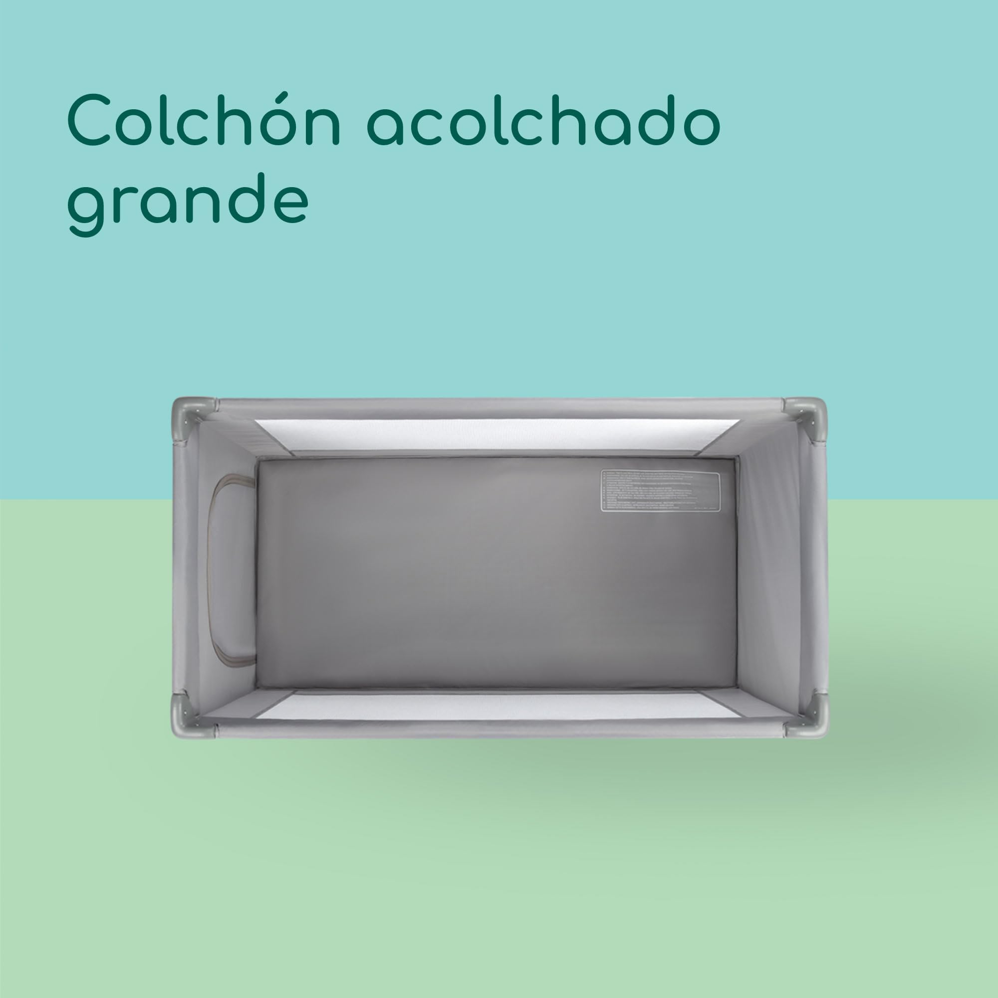 Bebeconfort Sweet Dreams, Cuna de viaje, 0-3 años (0-15 kg), Cuna de viaje ligera y lista para viajar, Colchón grande acolchado, Ventana de entrada lateral, Cierre compacto fácil, Mineral Gray