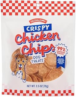 Trader Joes Crispy Chicken Chips Dog Treats, 2.5 oz, 99% Chicken Breast