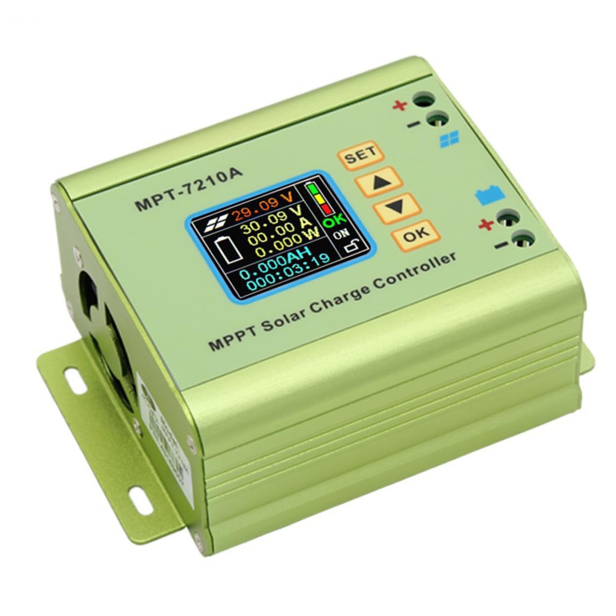 Contrôleur Solaire Mppt 7210a 10a pour Charge Solaire, Écran Couleur