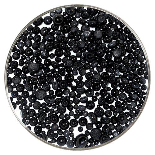 Black Opalescent Frit Balls - 90COE - 1oz - Made from Bullseye Glass