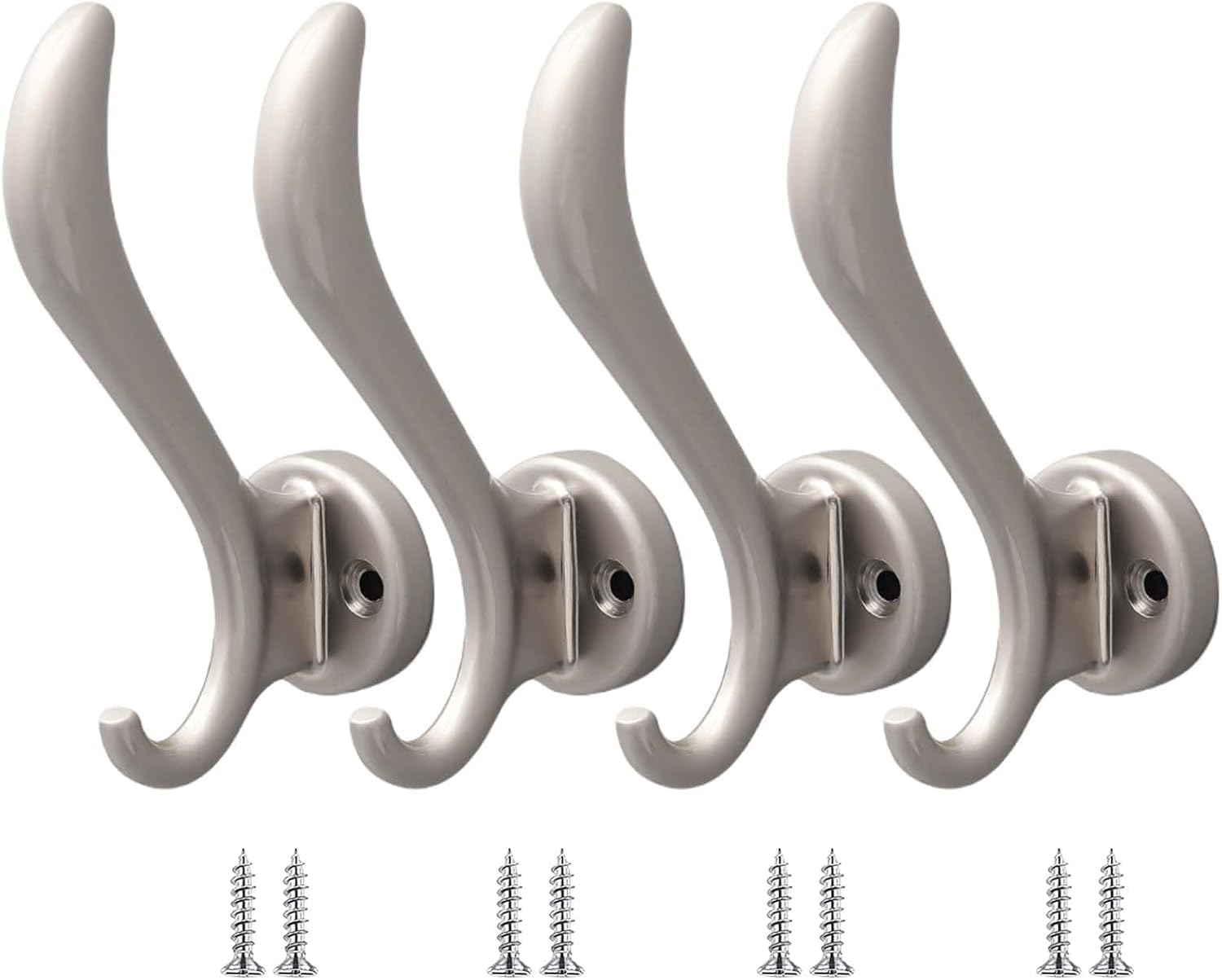 PAQWTYB Hooks, 4 Pack Wall Mounted Coat Hook